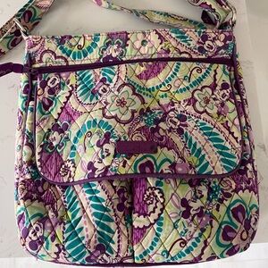Vera Bradley Disney Mickey Minnie Floral Quilted Crossbody Bag